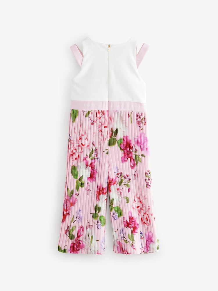 Baker by Ted Baker Rose Plissé Leg Fleuri Imprimé Combinaison - Image 7 of 9