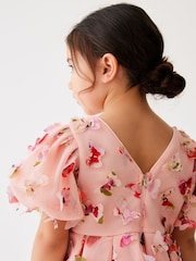 Baker by Ted Baker Pink 3D Butterfly Dress - Image 3 of 9