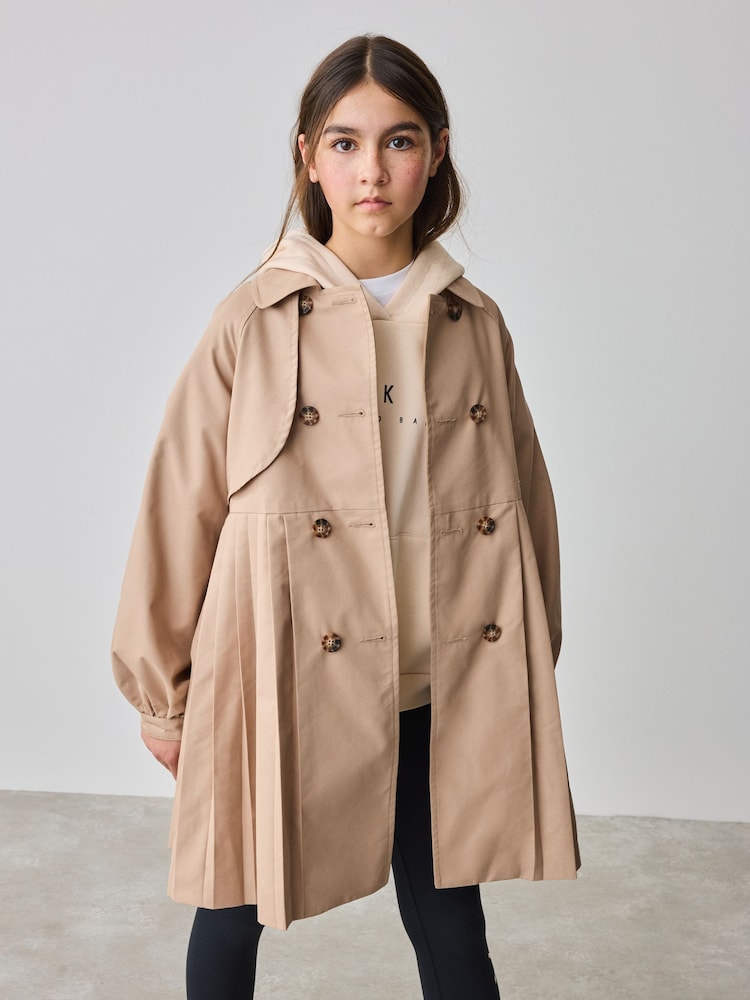 Baker by Ted Baker Natural Tan Pleated Mac - Image 1 of 13