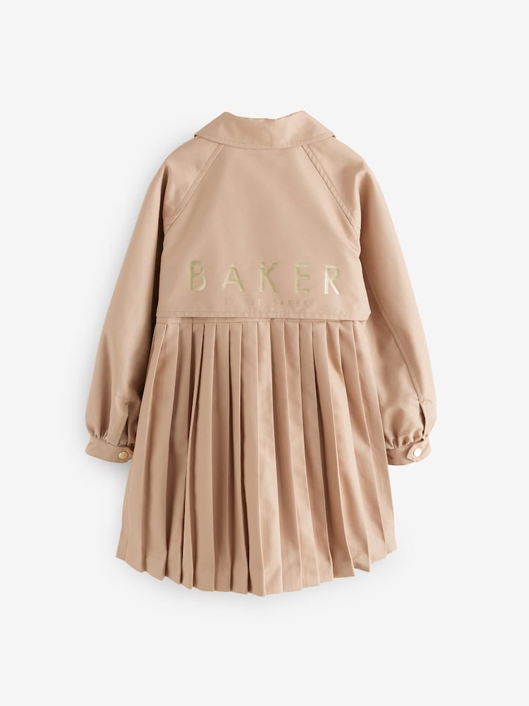 Baker by Ted Baker Natural Tan Pleated Mac - Image 10 of 13