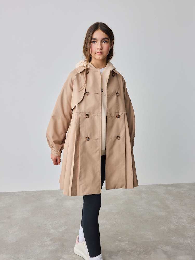 Baker by Ted Baker Natural Tan Pleated Mac - Image 2 of 13