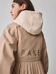 Baker by Ted Baker Natural Tan Pleated Mac - Image 6 of 13