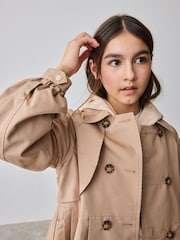 Baker by Ted Baker Natural Tan Pleated Mac - Image 7 of 13