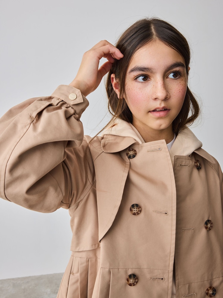 Baker by Ted Baker Natural Tan Pleated Mac - Image 7 of 13