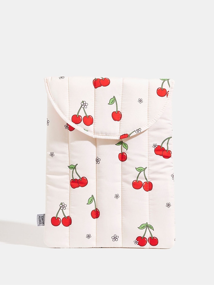 Skinnydip Multi Floral Cherry Laptop Sleeve Bag - Image 1 of 4