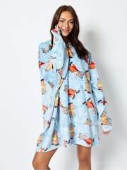 Disney Jaq and Gus Blanket Hoodie in Blue - Image 3 of 4