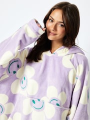 Happy Flower Blanket Hoodie in Lilac - Image 4 of 4
