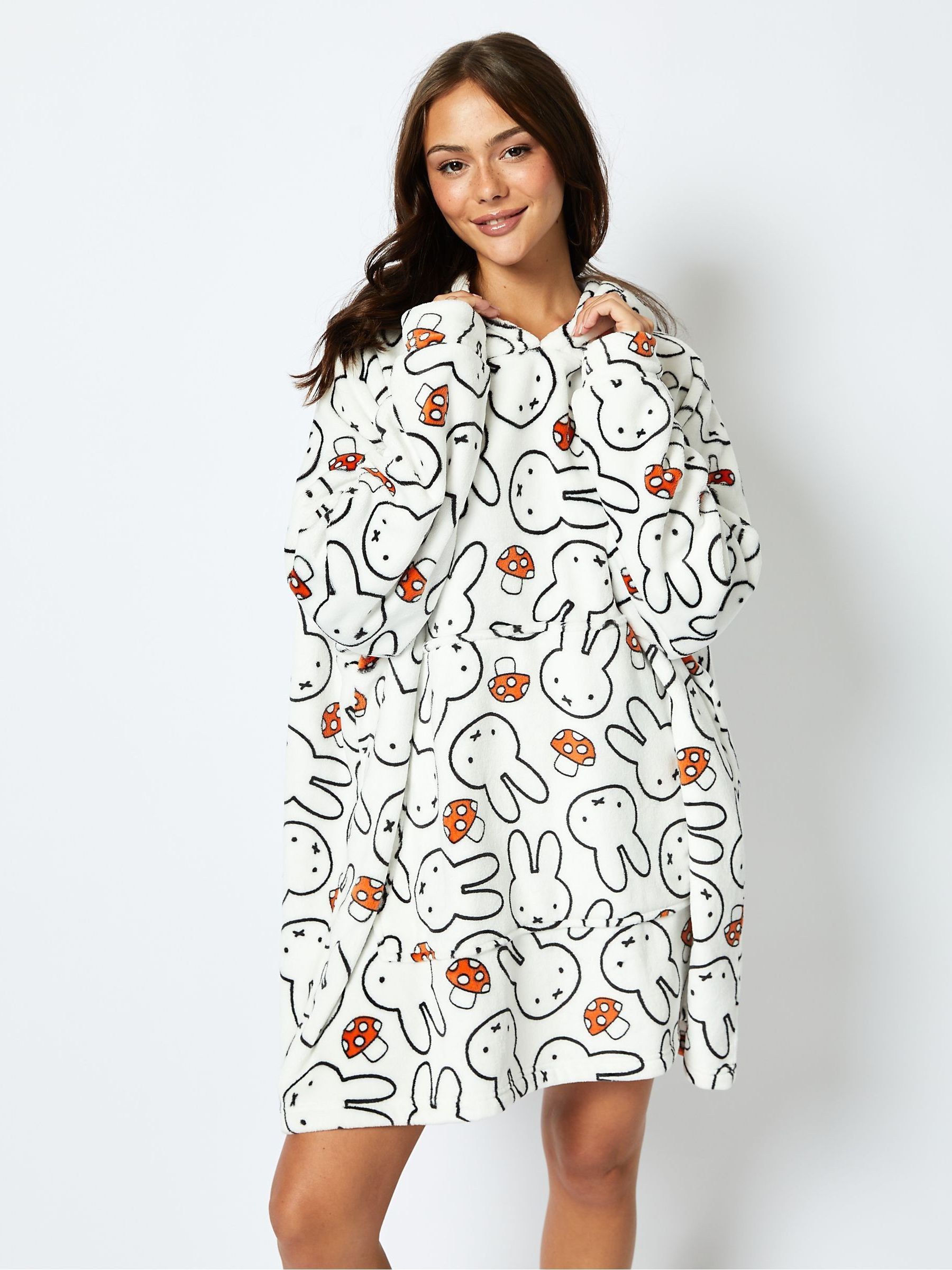 Buy Miffy x Skinnydip Blanket Hoodie in White from Next USA