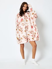 Strawberry Shortcake x Skinnydip Blanket Hoodie in Pink - Image 1 of 5