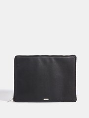 Skinnydip Black Daisy Fuzzy Laptop Case - 16 - Image 2 of 5