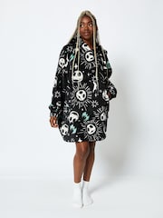 Skinnydip Disney Nightmare Before Christmas Jack Blanket Hoodie in Black - Image 1 of 4