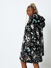Skinnydip Disney Nightmare Before Christmas Jack Blanket Hoodie in Black - Image 2 of 4
