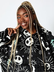 Skinnydip Disney Nightmare Before Christmas Jack Blanket Hoodie in Black - Image 4 of 4