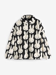 Miffy x Skinnydip Repeat Print Longline Fleece in Black and White - Image 6 of 6
