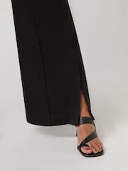 Live Unlimited Curve Petite Jersey Seam Detail Black Trousers - Image 2 of 3