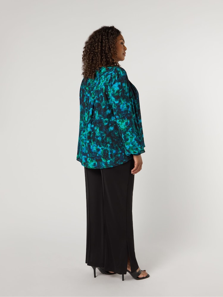 Live Unlimited Curve Petite Jersey Seam Detail Black Trousers - Image 3 of 3