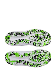 Under Armour White/Green Charged Pursuit 4 Trainers - Image 4 of 5
