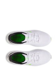 Under Armour White/Green Charged Pursuit 4 Trainers - Image 5 of 5