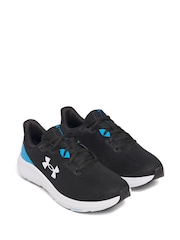 Under Armour Black/Teal Charged Pursuit 4 Trainers - Image 3 of 5