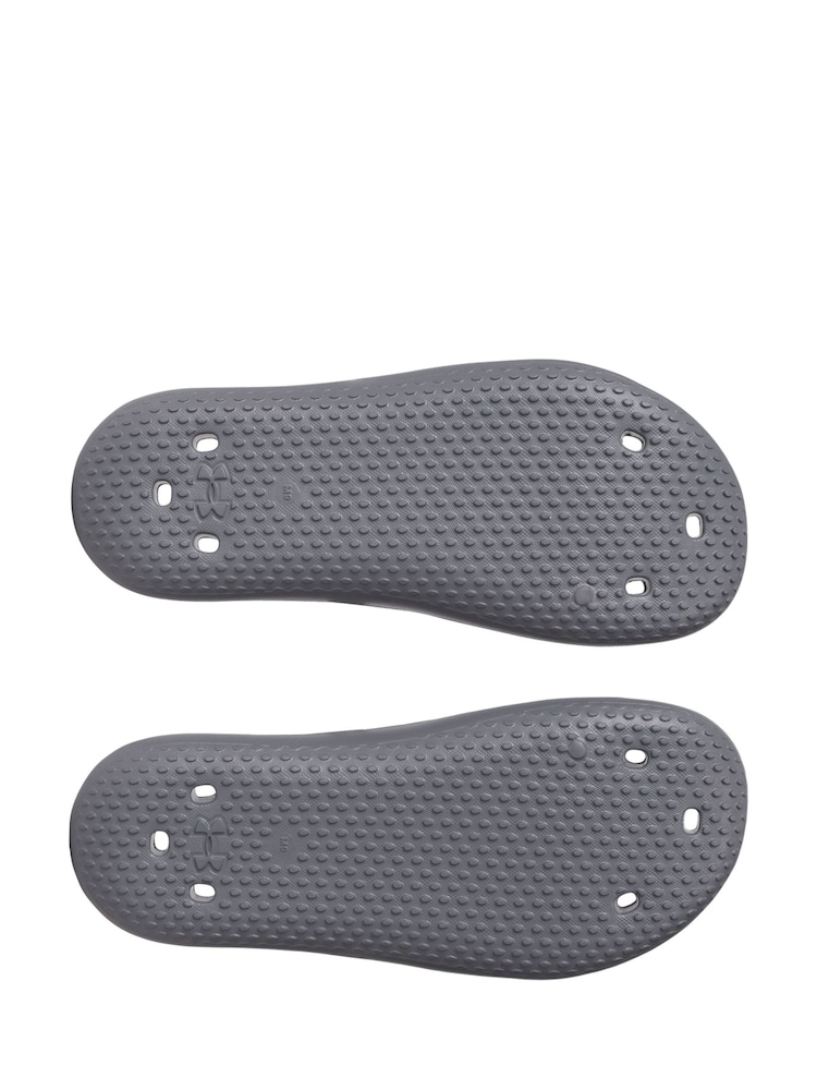 Under Armour Grey Locker V Sandals - Image 3 of 5