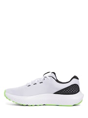 Under Armour White/Green Surge 4 Trainers - Image 2 of 5
