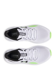 Under Armour White/Green Surge 4 Trainers - Image 4 of 5