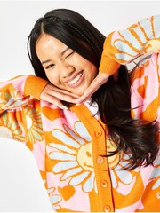 Love Heart Knit Cardigan in Multi - Image 3 of 3