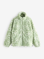 Skinnydip Green Green Doodle Flower Fleece - Image 5 of 5
