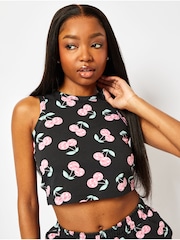 Disco Cherry Vest in Charcoal - Image 1 of 3