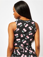 Disco Cherry Vest in Charcoal - Image 2 of 3