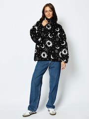 Skinnydip Black Celestial Longline Fleece - Image 2 of 4