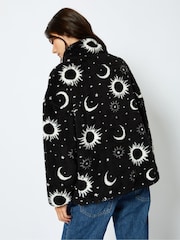 Skinnydip Black Celestial Longline Fleece - Image 3 of 4