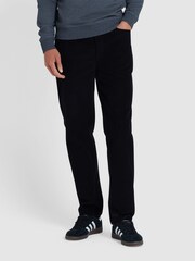 Farah 100% Cotton Elm Corduroy Black Trousers - Image 1 of 5