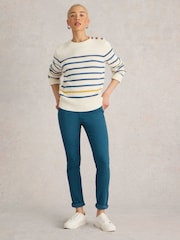 White Stuff Green Janey Jeggings - Image 1 of 6