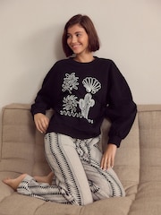 Black/White Cornelli Sweatshirt - Image 2 of 6