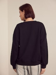 Black/White Cornelli Sweatshirt - Image 5 of 6