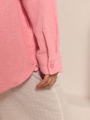 Pink Lightweight Flannel 100% Cotton Shacket - Image 5 of 6