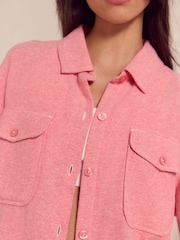 Pink Lightweight Flannel 100% Cotton Shacket - Image 6 of 6