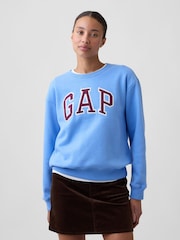 Gap Blue/Burgundy Logo Sweatshirt - Image 1 of 5