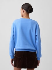 Gap Blue/Burgundy Logo Sweatshirt - Image 2 of 5