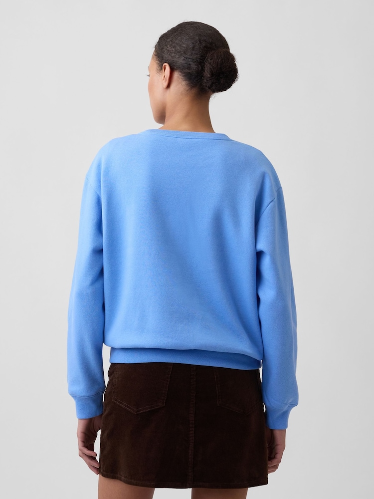 Gap Blue/Burgundy Logo Sweatshirt - Image 2 of 5