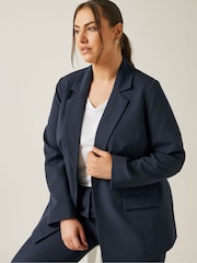 Evans Blue Edge To Edge Blazer - Image 4 of 4