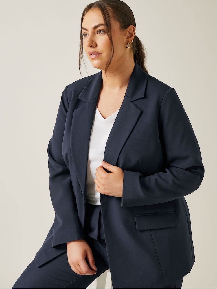 Evans Blue Edge To Edge Blazer - Image 4 of 4