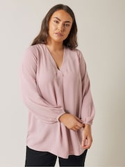 Evans Pleated Front Top - Image 1 of 5