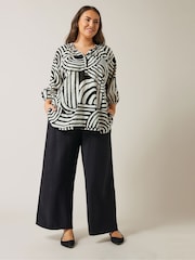 Evans Abstract Swirl Print Top - Image 2 of 5
