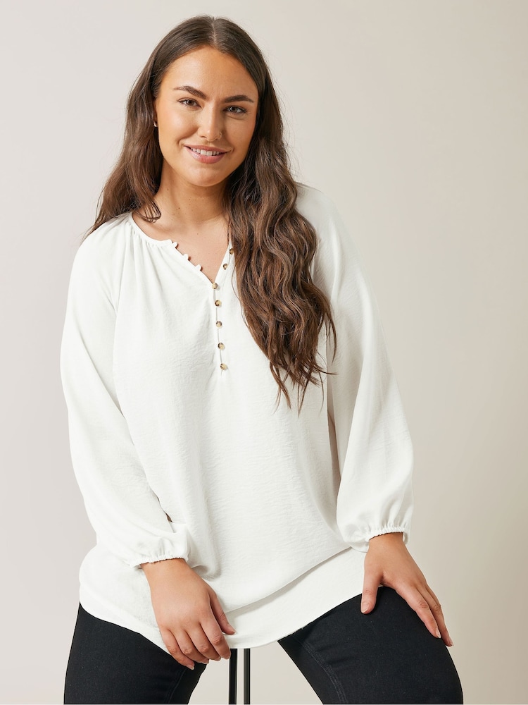 Evans Long Sleeve Boho Blouse - Image 1 of 5