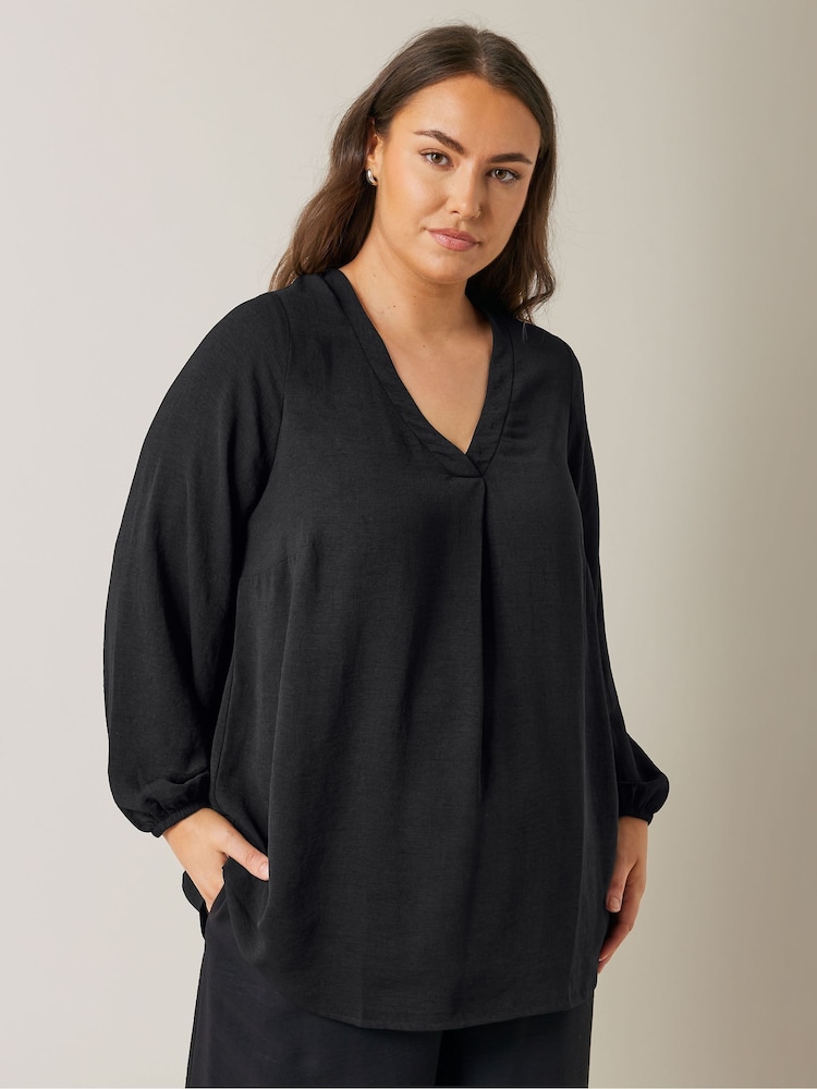 Evans Pleated Front Top - Image 1 of 5