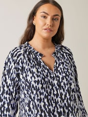 Evans Blue Boho Blouse - Image 4 of 5