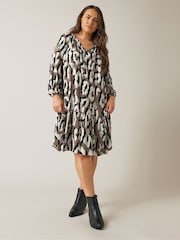 Evans Abstract Animal Print Mini Dress - Image 2 of 5