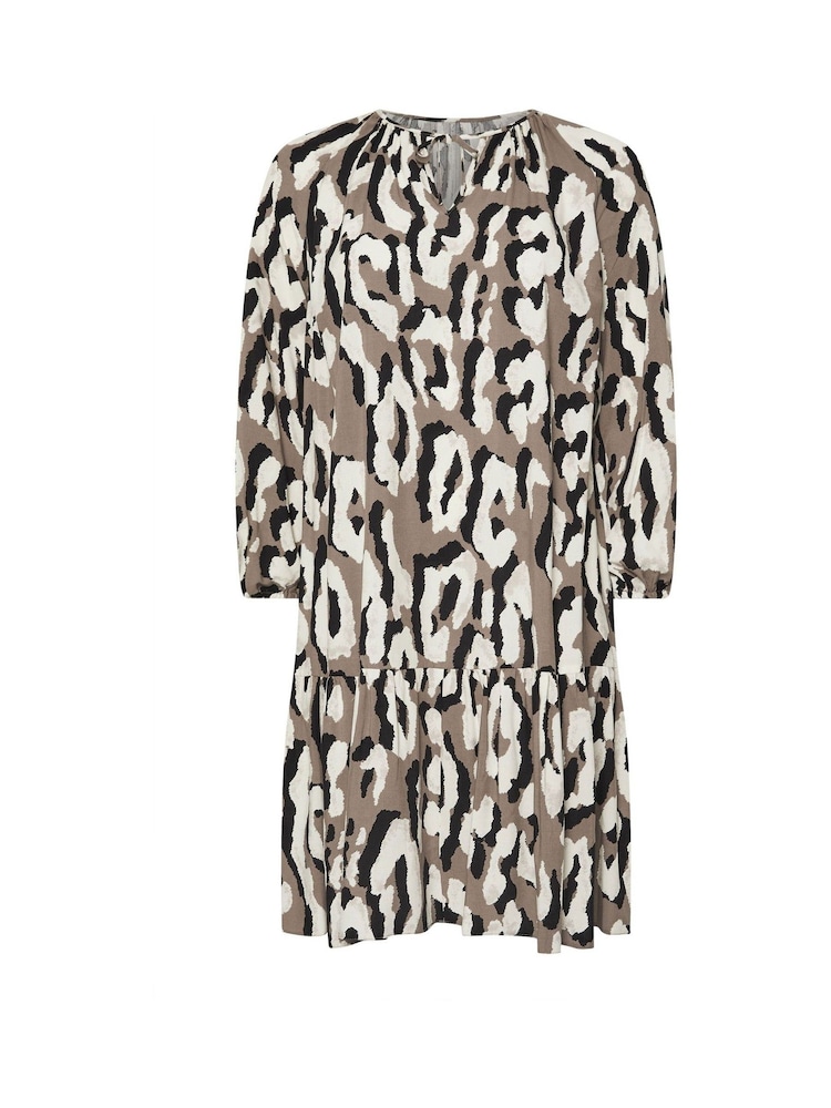 Evans Abstract Animal Print Mini Dress - Image 5 of 5 Evans Abstract Animal Print Mini Dress - Image 5 of 5